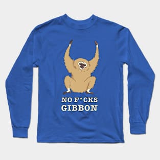 No F*cks Gibbon Long Sleeve T-Shirt